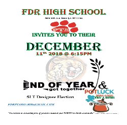 Pta Meeting End Of Year Get Together Franklin Delano Roosevelt